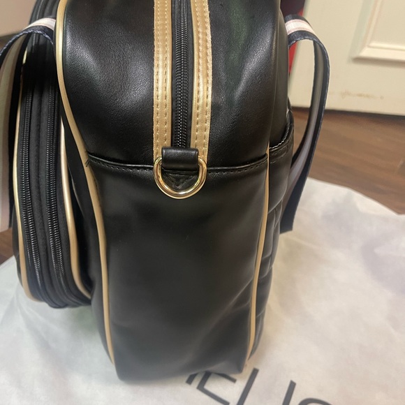 The Emily pickle ball bag by Ameliora Elegant Black Woven Tote Bag - Picture 5 of 9